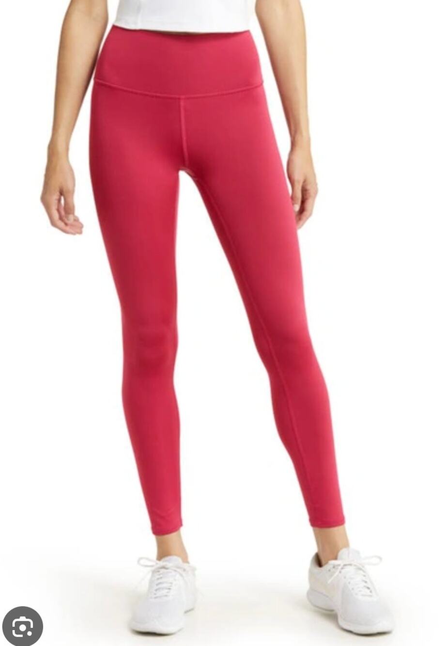 Alo Airlift High Rise 7/8 Leggings Pants Lipstick Red Pink Small